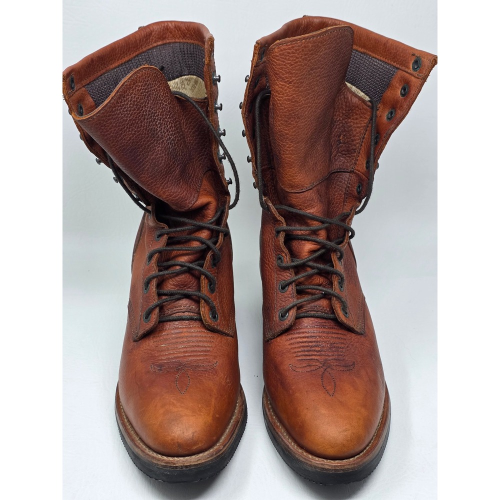 Rocky 2841 Mens Brown Leather Gore-Tex Waterproof Lace Up Logger Boots 11 M - Picture 6 of 13